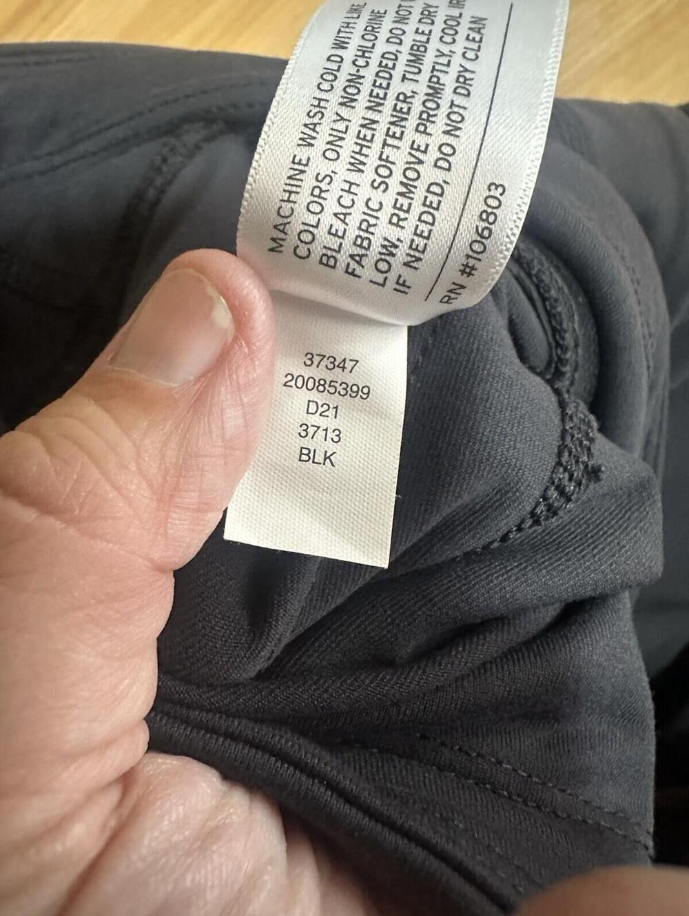 Duluth Trading Cargo Capri leggings Women's dark Grey Hike Camp Outdoors Lrg - Picture 7 of 14